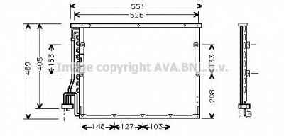 AVA QUALITY COOLING bw5148 -  Конденсатор, кондиционер